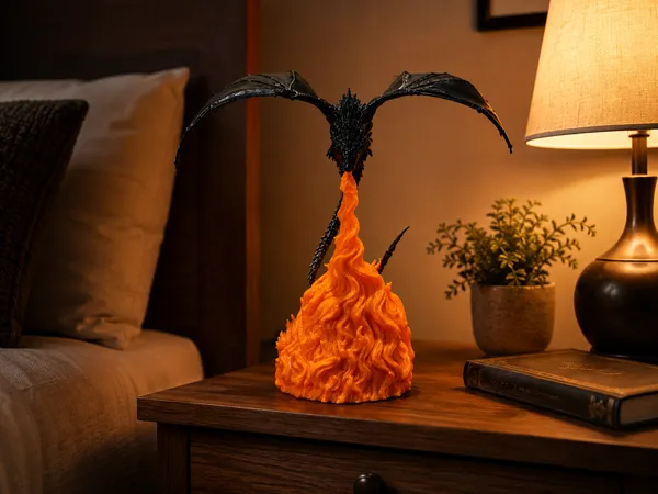 Dragon_Flame_Decorative_Figurine_Black