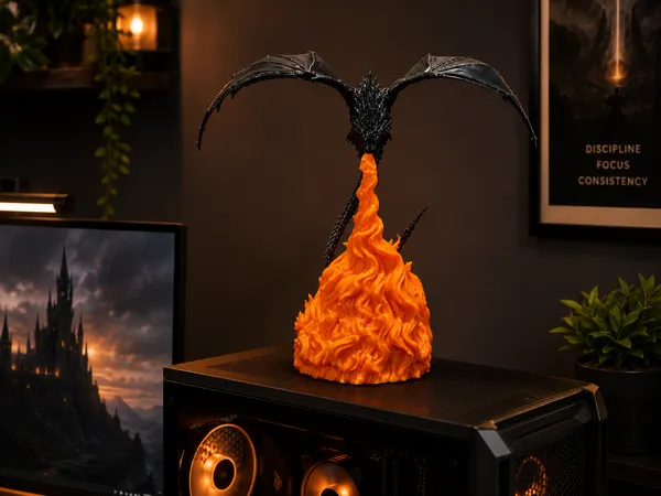 Dragon_Flame_Decorative_Figurine_Black