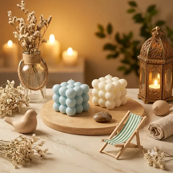 White_And_Blue_Soy_Wax_Scented_Candles_For_Home_Decor