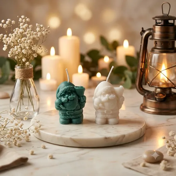 White_And_Green_Soy_Wax_Scented_Candles_For_Home_Decor