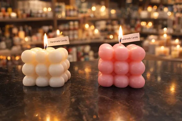 White_And_Pink_Soy_Wax_Scented_Candles_For_Home_Decor