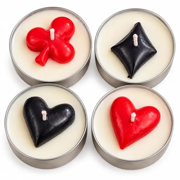 SKP_DECOR_Wax_Card_Suit_Decorative_Tealight_Candles