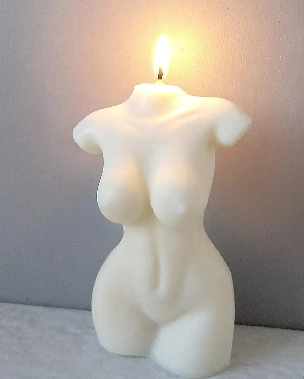 SKP_DECOR_Wax_Sculptural_Lady_Torso_Candle_set_of_2_pcs