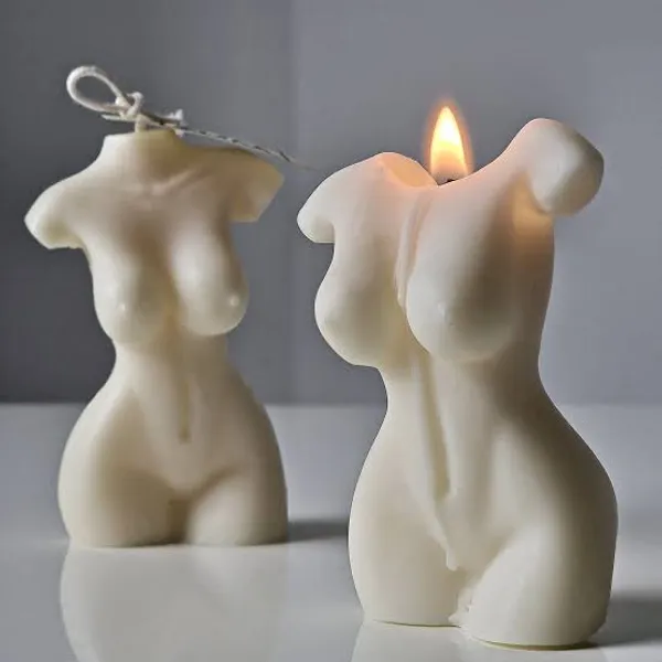 SKP_DECOR_Wax_Sculptural_Lady_Torso_Candle_set_of_2_pcs