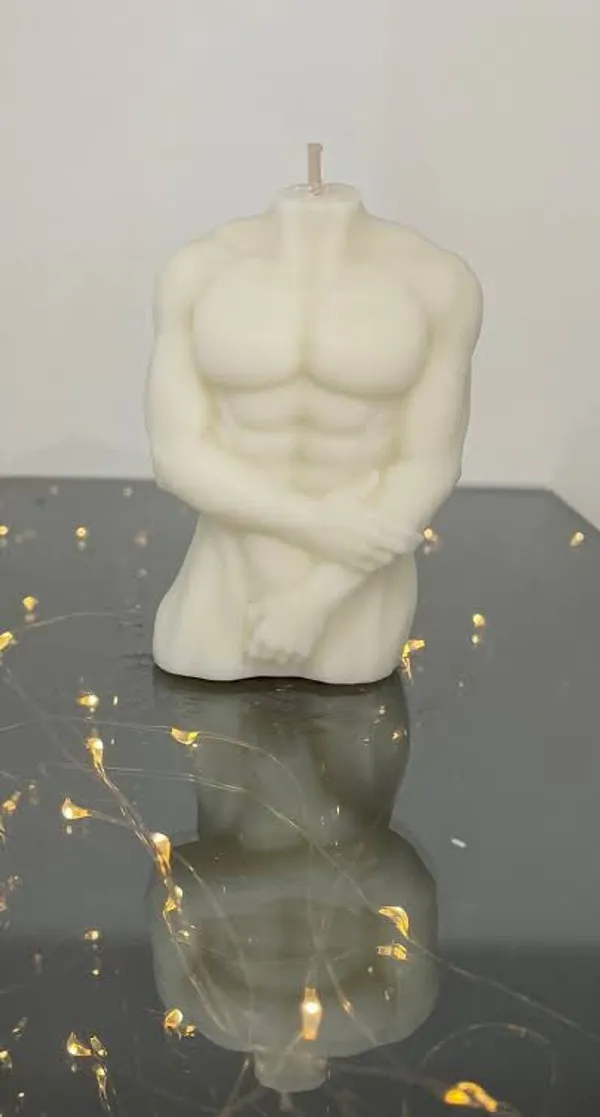 SKP_DECOR_White_Sculptural_Male_Torso_Candle_set_of_2_pcs