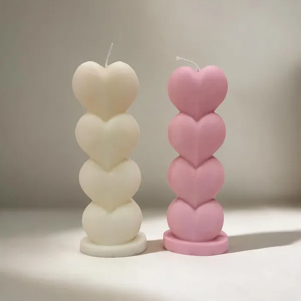 White_And_Pink_Soy_Wax_Scented_Candles_For_Home_Decor