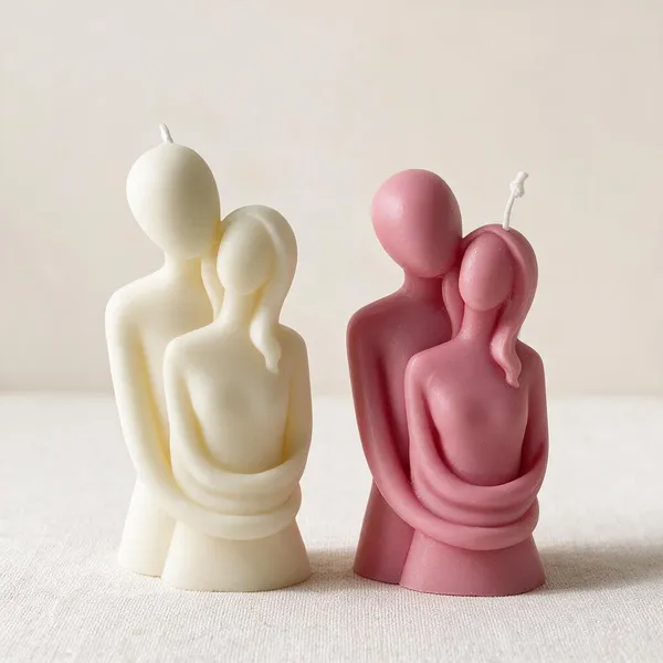 White_And_Pink_Soy_Wax_Scented_Candles_For_Home_Decor