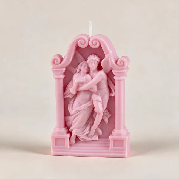 White_And_Pink_Soy_Wax_Scented_Candles_For_Home_Decor