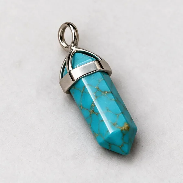 Turquoise_Natural_Stone_Double_Point_Pendant