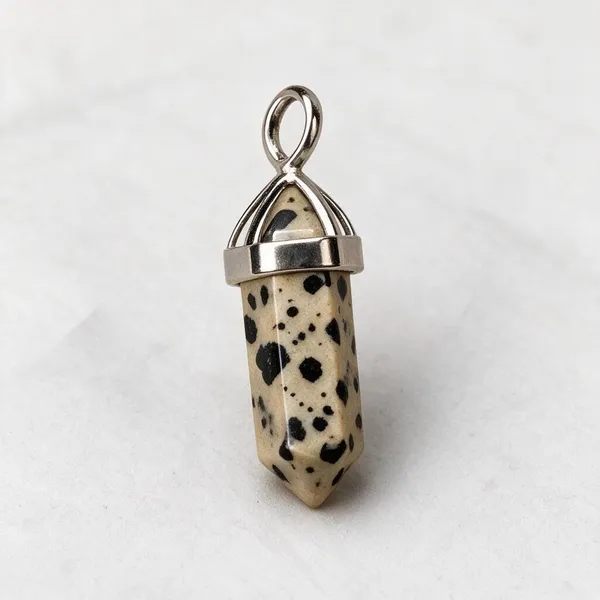 Dalmatian_Jasper_Double_Point_Stone_Pendant
