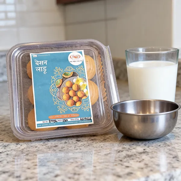 Satvankur_Besan_Laddu_With_Ghee_And_Sugar
