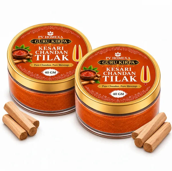 Pv_Homexa_Kesari_Sandalwood_Chandan_Tilak_Paste_80G_Pack_Of_2