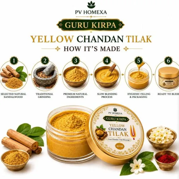 Pv_Homexa_Yellow_Chandan_Sandalwood_Tilak_Paste_40G_Pack_Of_2