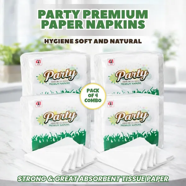 PV_Collection_Paper_Napkins_Ideal_for_Birthday,_Weddings,_Celebrations_&_Family_Use_White_Paper_Napkins_(400_Sheets)