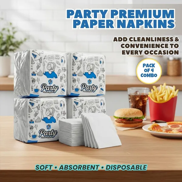 Paper_Party_White_Napkins_Pack_Of_4_400_Sheets