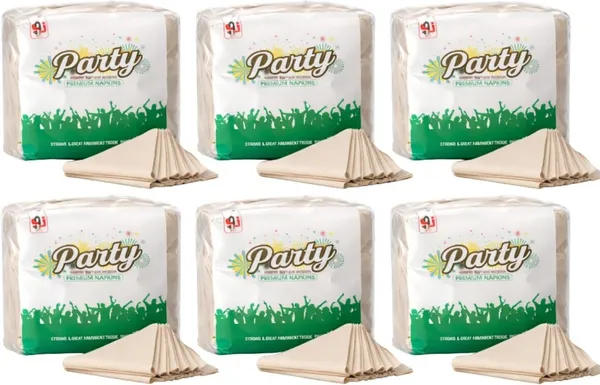 PV_Collection_Paper_Napkins_Ideal_for_Birthday,_Weddings,_Celebrations_&_Family_Use_Brown_Paper_Napkins_(300_Sheets)
