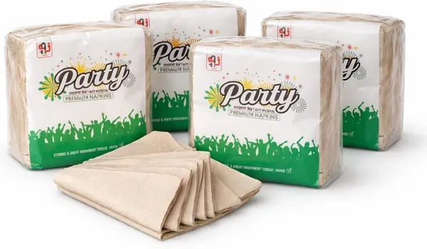 Paper_Party_Cream_Napkins_Pack_Of_4_200_Sheets