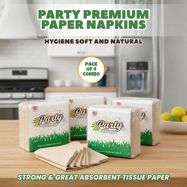 Paper_Party_Cream_Napkins_Pack_Of_4_200_Sheets