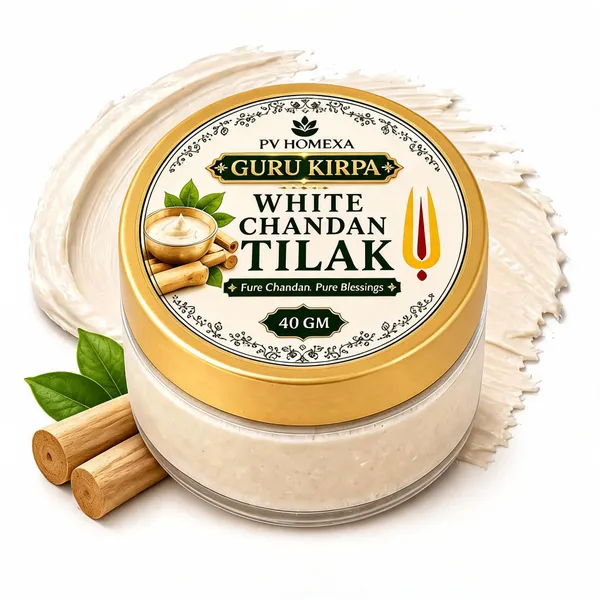 Pv_Homexa_White_Chandan_Sandalwood_Tilak_Paste_40G_Pooja