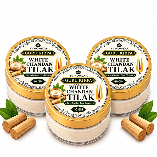 Pv_Homexa_White_Chandan_Sandalwood_Tilak_Paste_40G_Pack_Of_3
