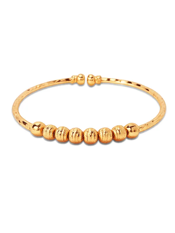 Golden_Brass_Multi-Bead_Open_Kada_Cuff_Bangle_Bracelet_Set_For_Girls