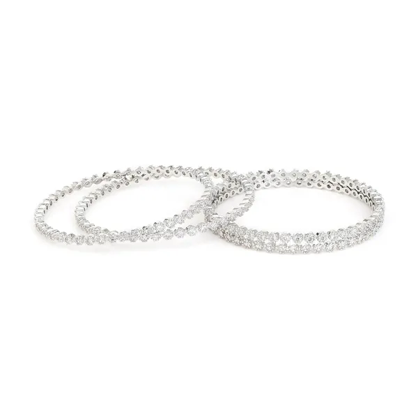 Silver_Brass_Rhodium_Plated_Cz_American_Diamond_Bangle_Set_For_Women