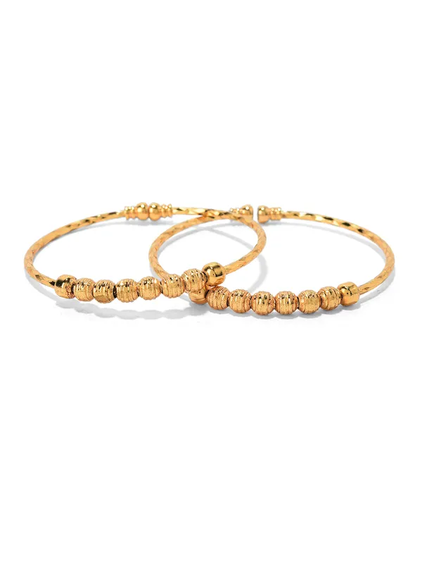 Golden_Brass_Multi-Bead_Open_Kada_Cuff_Bangle_Bracelet_Set_For_Girls