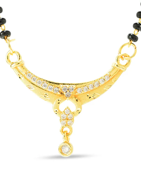 Golden_Brass_Cz_Floral_Filigree_Black_Bead_Mangalsutra_For_Women