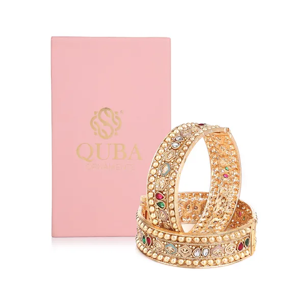 Golden_Brass_Beaded_Meenakari_Screw_Lock_Kada_Bangle_Set_For_Women