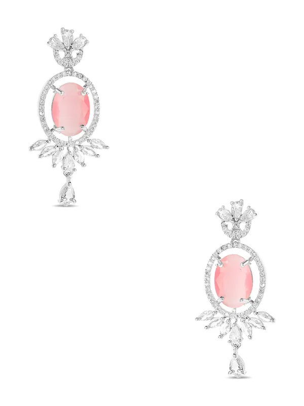 Light_Pink_Brass_Cz_American_Diamond_Necklace_Set_For_Women