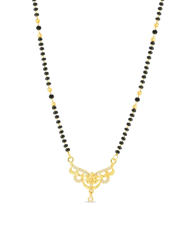 Golden_Brass_Cz_Studded_Tanmaniya_Black_Bead_Mangalsutra_For_Women