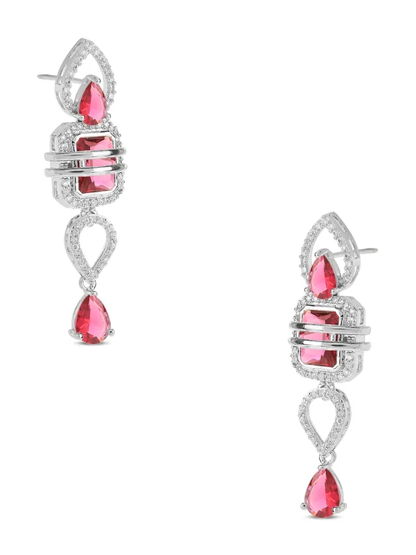 Magenta_Brass_Cz_American_Diamond_Necklace_Set_For_Women