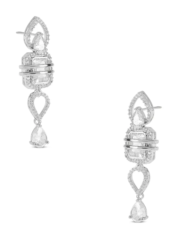 White_Brass_Solitaire_Cz_American_Diamond_Necklace_Set_For_Women