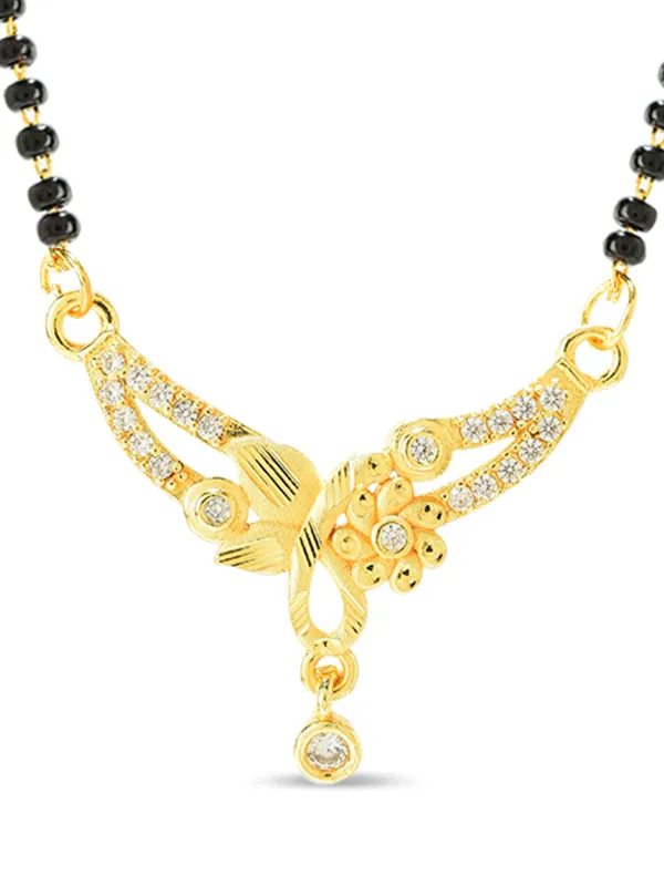 Golden_Brass_Cz_Studded_Black_Bead_Mangalsutra_For_Women