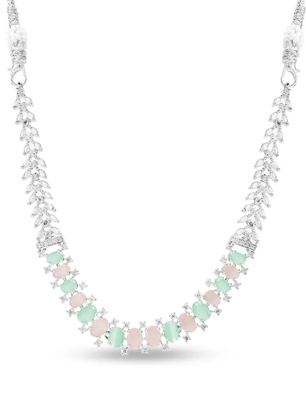 Multicolor_Brass_Cz_American_Diamond_Necklace_Set_For_Women