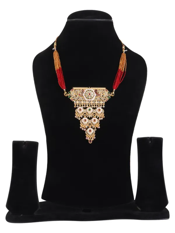 Multicolor_Beaded_Gold_Kundan_Tiered_Medallion_Rani_Haar_For_Women