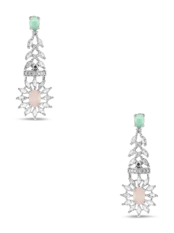 Multicolor_Brass_Cz_American_Diamond_Necklace_Set_For_Women