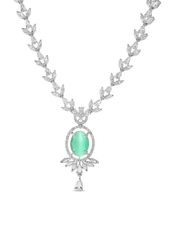 Green_Brass_Emerald_Cz_American_Diamond_Necklace_Set_For_Women