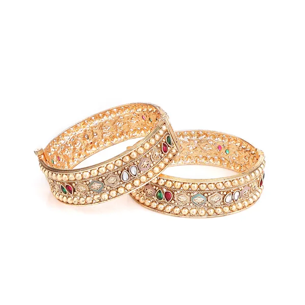 Golden_Brass_Beaded_Meenakari_Screw_Lock_Kada_Bangle_Set_For_Women