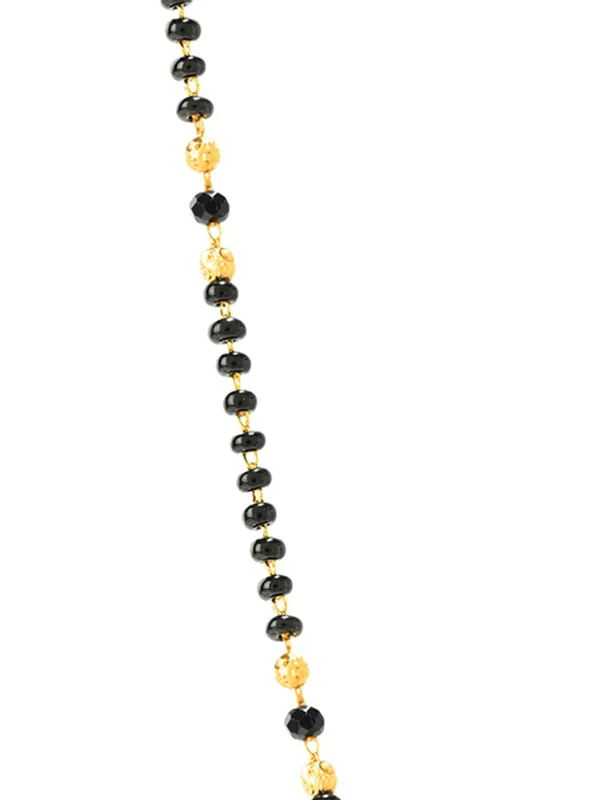 Golden_Brass_Cz_Floral_Filigree_Black_Bead_Mangalsutra_For_Women