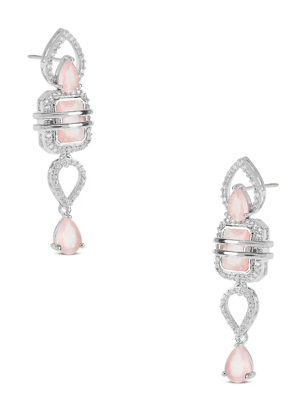 Light_Pink_Brass_Cubic_Zirconia_American_Diamond_Necklace_Set_For_Women