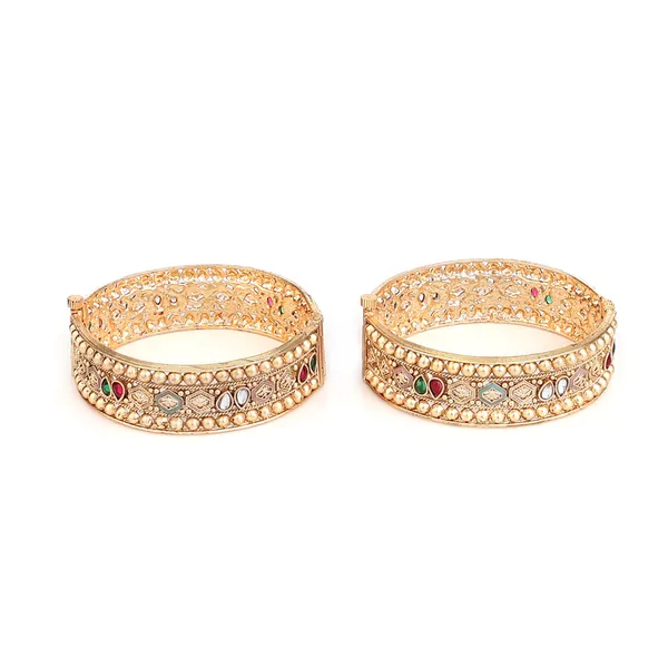 Golden_Brass_Beaded_Meenakari_Screw_Lock_Kada_Bangle_Set_For_Women