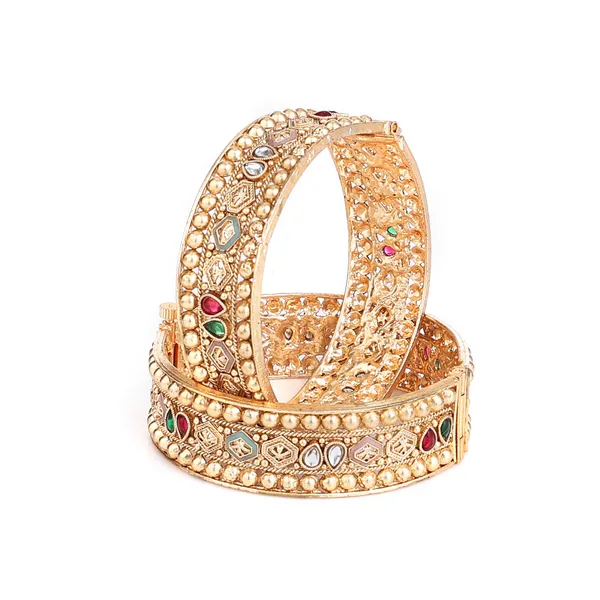 Golden_Brass_Beaded_Meenakari_Screw_Lock_Kada_Bangle_Set_For_Women