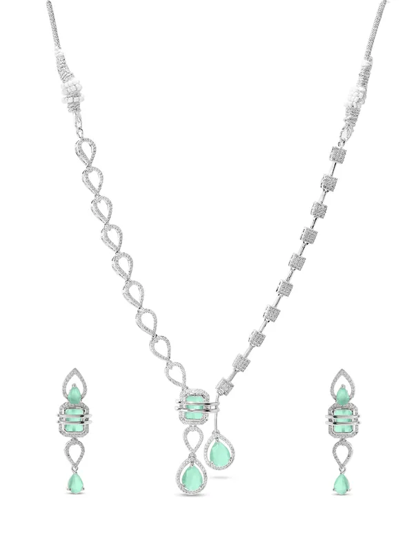 Green_Brass_Emerald_Cz_American_Diamond_Necklace_Set_For_Women