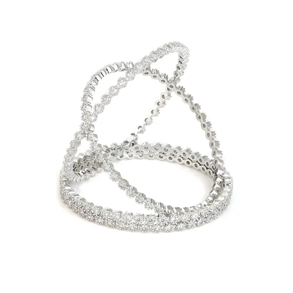 Silver_Brass_Rhodium_Plated_Cz_American_Diamond_Bangle_Set_For_Women
