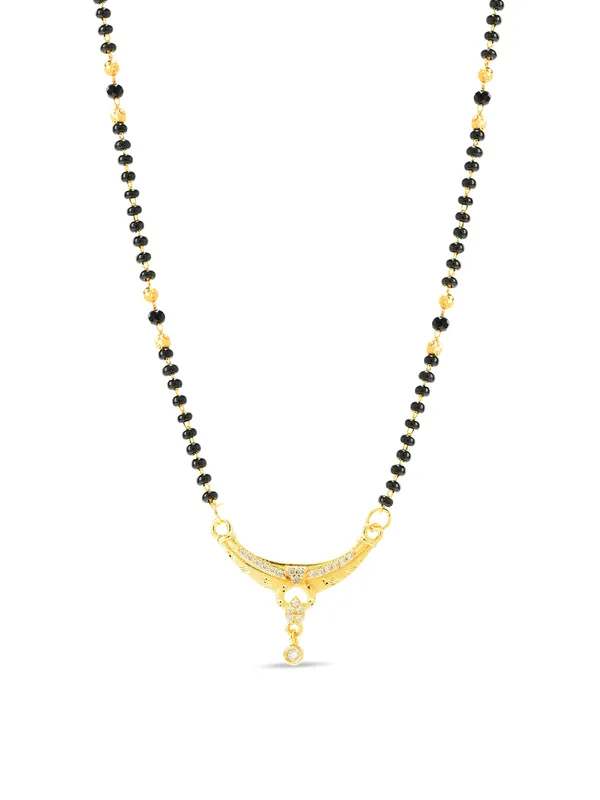 Golden_Brass_Cz_Floral_Filigree_Black_Bead_Mangalsutra_For_Women
