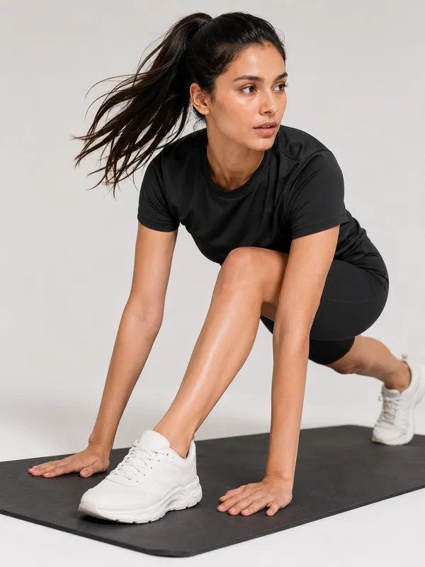 Wear_Jukebox_Coast_Activewear_Tee_&_Short_Women_Gym_Wear_Set_Black