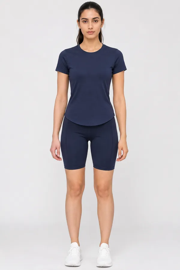 Wear_Jukebox_Coast_Activewear_Tee_&_Short_Women_Gym_Wear_Set_Navy