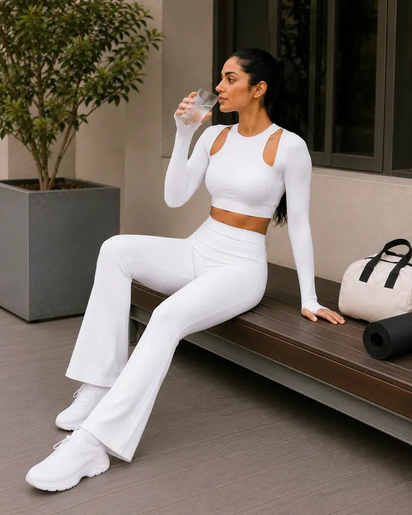 Wear_Jukebox_In_Motion_White_Nylon-Spandex_Gym_Wear_Set