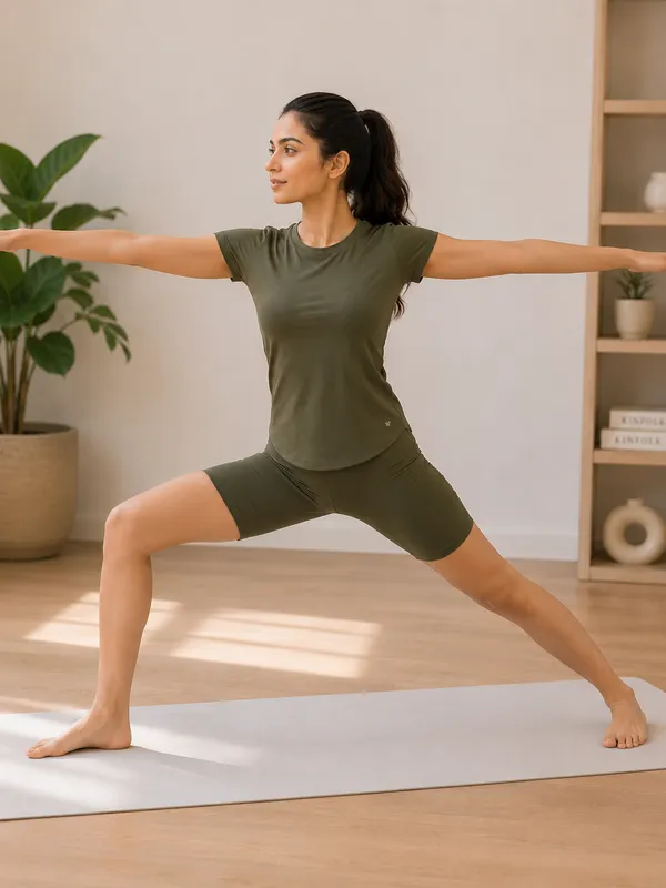 Wear_Jukebox_Coast_Activewear_Tee_&_Short_Women_Gym_Wear_Set_Olive_Green